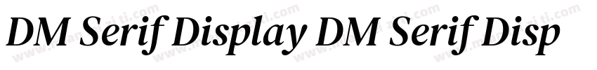 DM Serif Display DM Serif Display字体转换